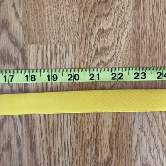Tahari Arthur S Levine Faux Yellow Snake Skin Belt main image 10